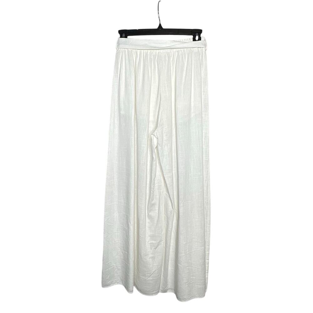 Petal & Pup Cotton Linen Breezy Flared Wide Leg Lightweight Summer Pants Size 4 - Picture 2 of 11
